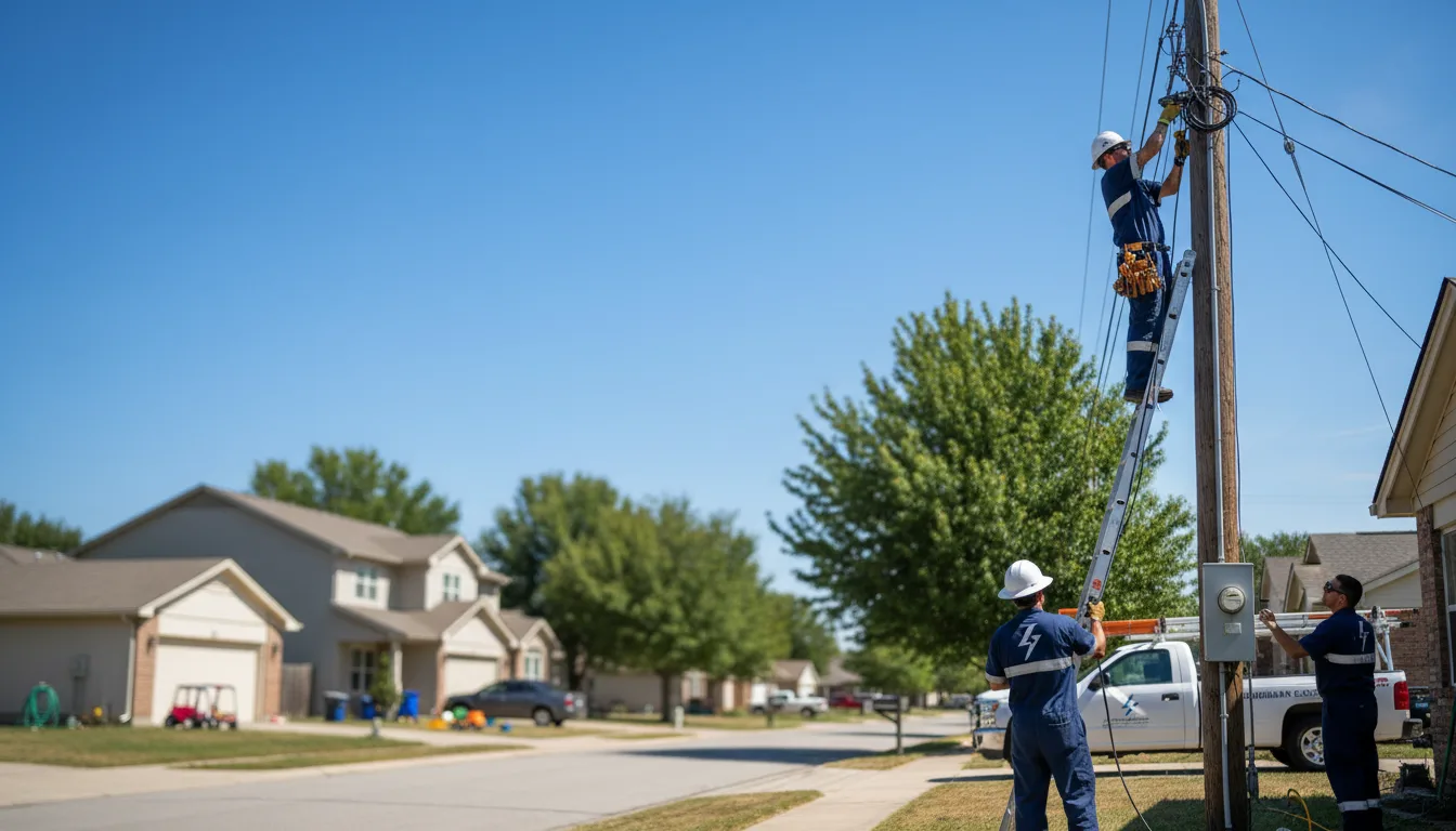 Residential electrician providing installation services in Box Elder, SD